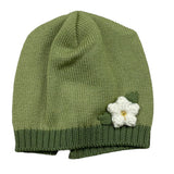 COLORI CHIARI cappello tinta unita con ricami Verde per Neonata FF787176 VERDE COLORI CHIARI