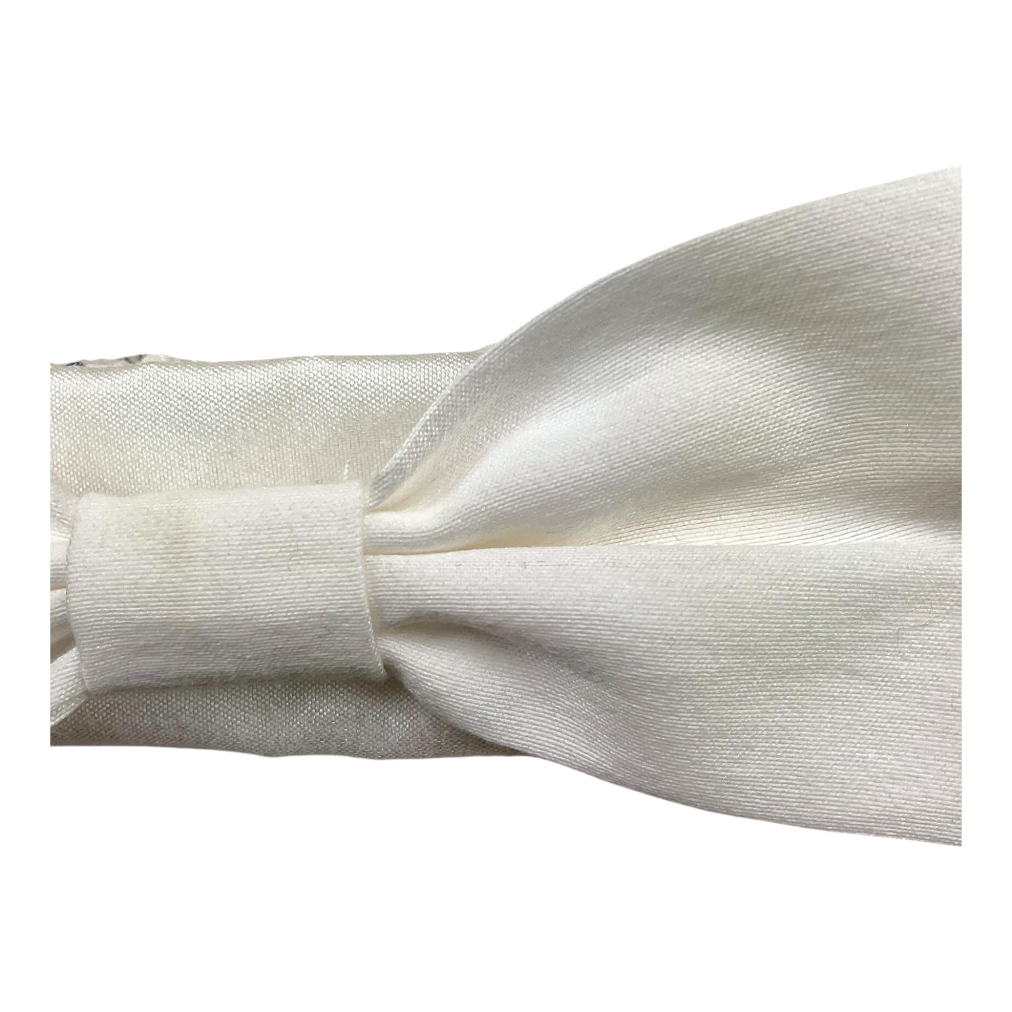 NANAN fascia tinta unita con fiocco Bianco per Neonata E226561B BIANCO NANAN