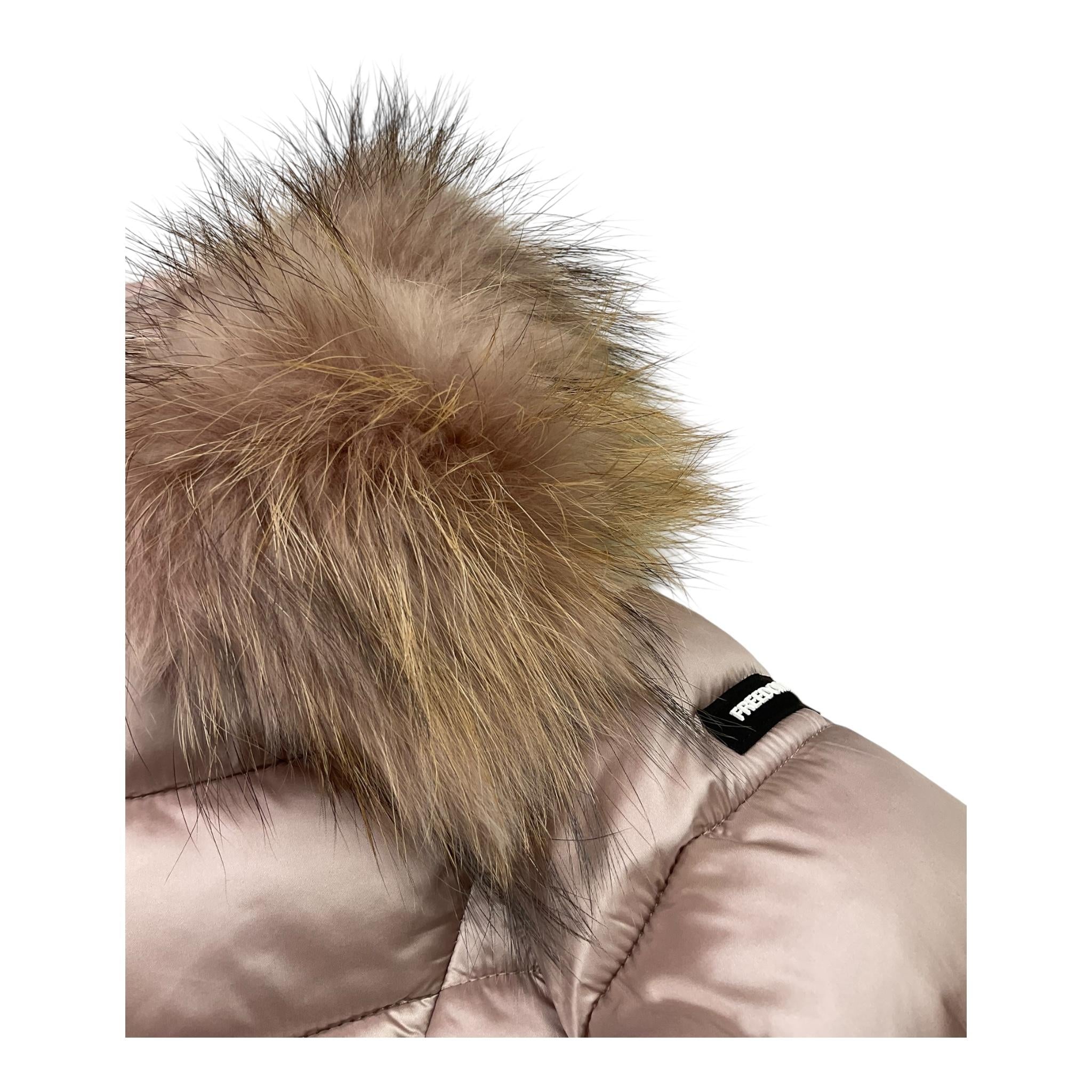 FREEDOMDAY giubbino lungo tinta unita con zip e cappuccio Rosa per Bambina IFRG6815AH767 ROSA FREEDOMDAY