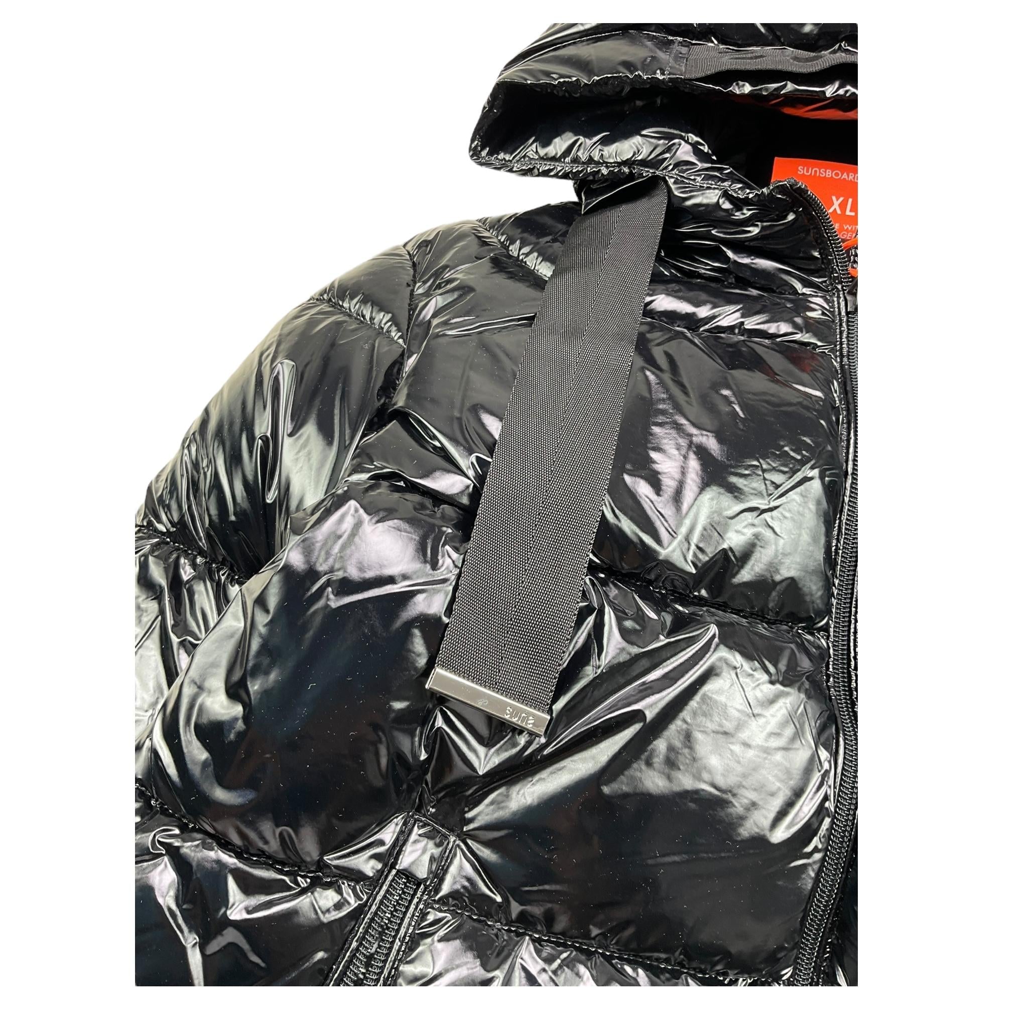 SUNS giubbino tinta unita con zip e cappuccio Nero per Bambina GBS5360DX NERO SUNS