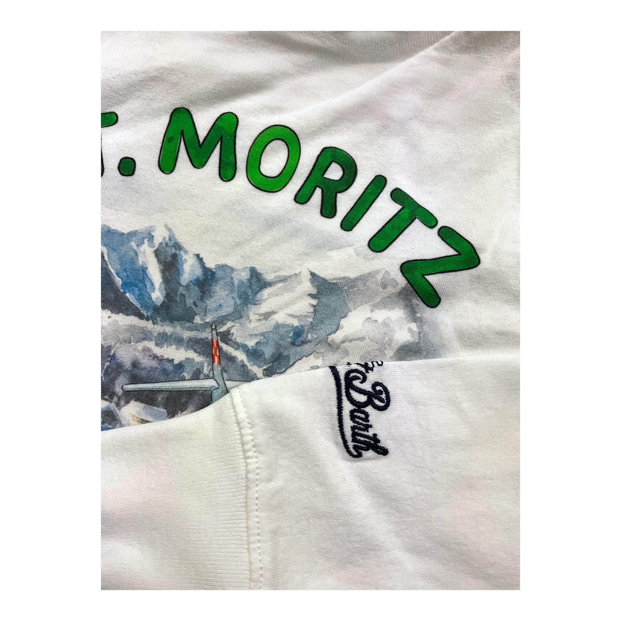 SAINT BARTH shirt girocollo tinta unita con stampa in contrasto Panna per Neonato LUT0003 PANNA SAINT BARTH