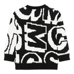 STELLA McCARTNEY felpa bicolore girocollo logata Bianco/nero per Bambino TV4S10 BIANCO/NERO STELLA McCARTNEY