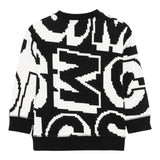 STELLA McCARTNEY felpa bicolore girocollo logata Bianco/nero per Bambino TV4S10 BIANCO/NERO STELLA McCARTNEY