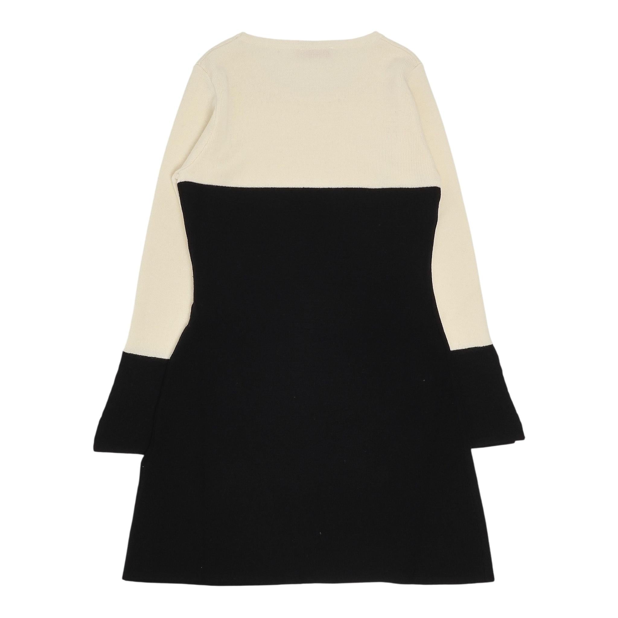 LIU JO abito manica lunga bicolore Panna/nero per Bambina GF4134 PANNA/NERO LIU JO