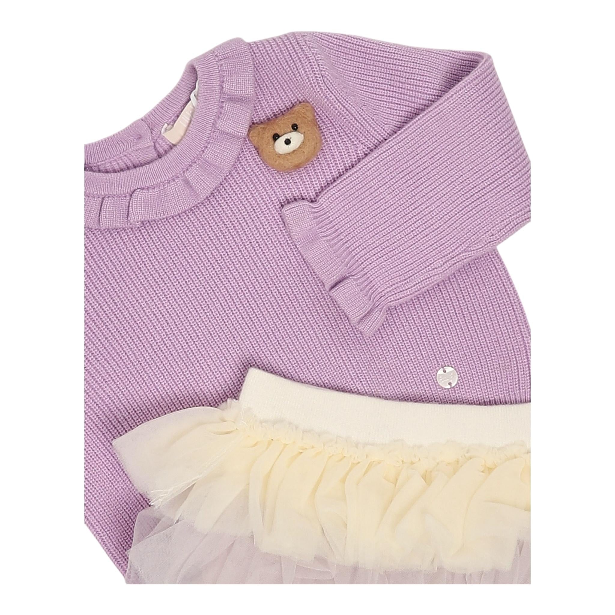 LIU JO completo 2 pezzi maglia-gonna Lilla per Neonata HF4051X LILLA LIU JO