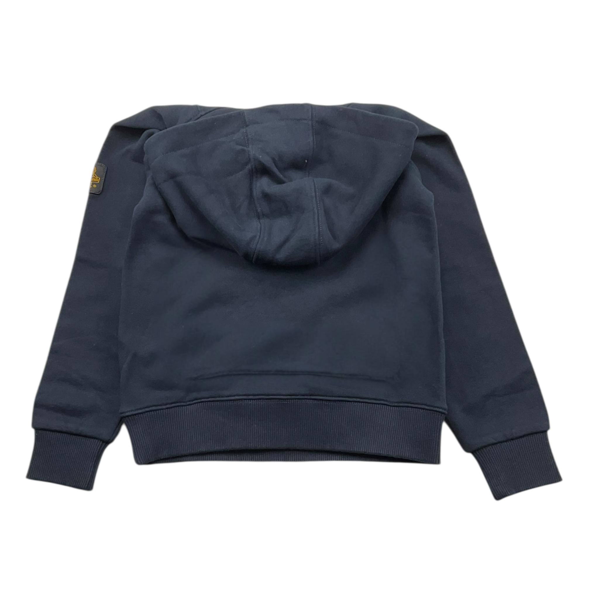REFRIGIWEAR felpa tinta unita con cappuccio e stampa Blu per Bambino RW315 BLU REFRIGIWEAR