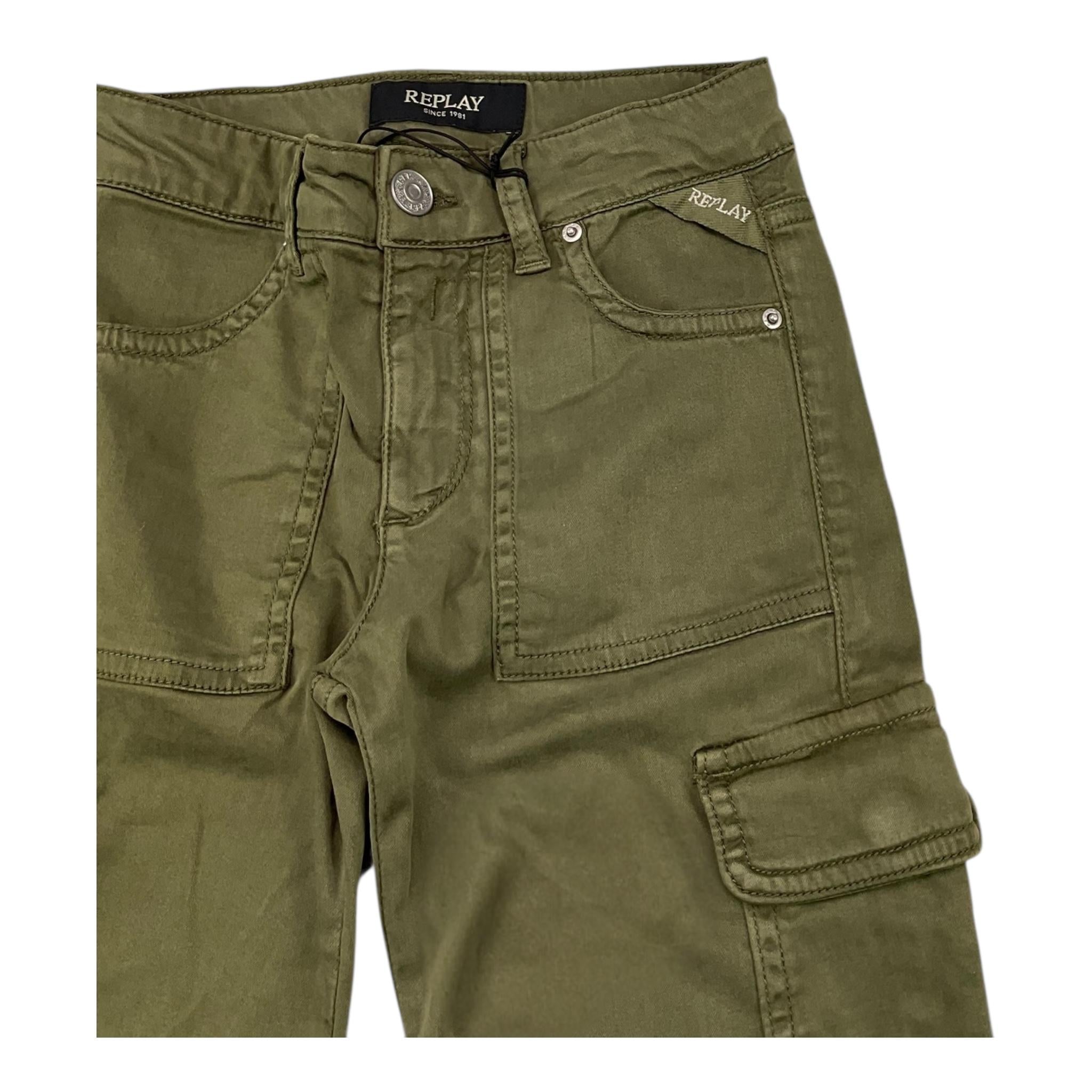 TIMBERLAND pantalone modello zampa tinta unita Verde per Bambina SG9411 VERDE TIMBERLAND