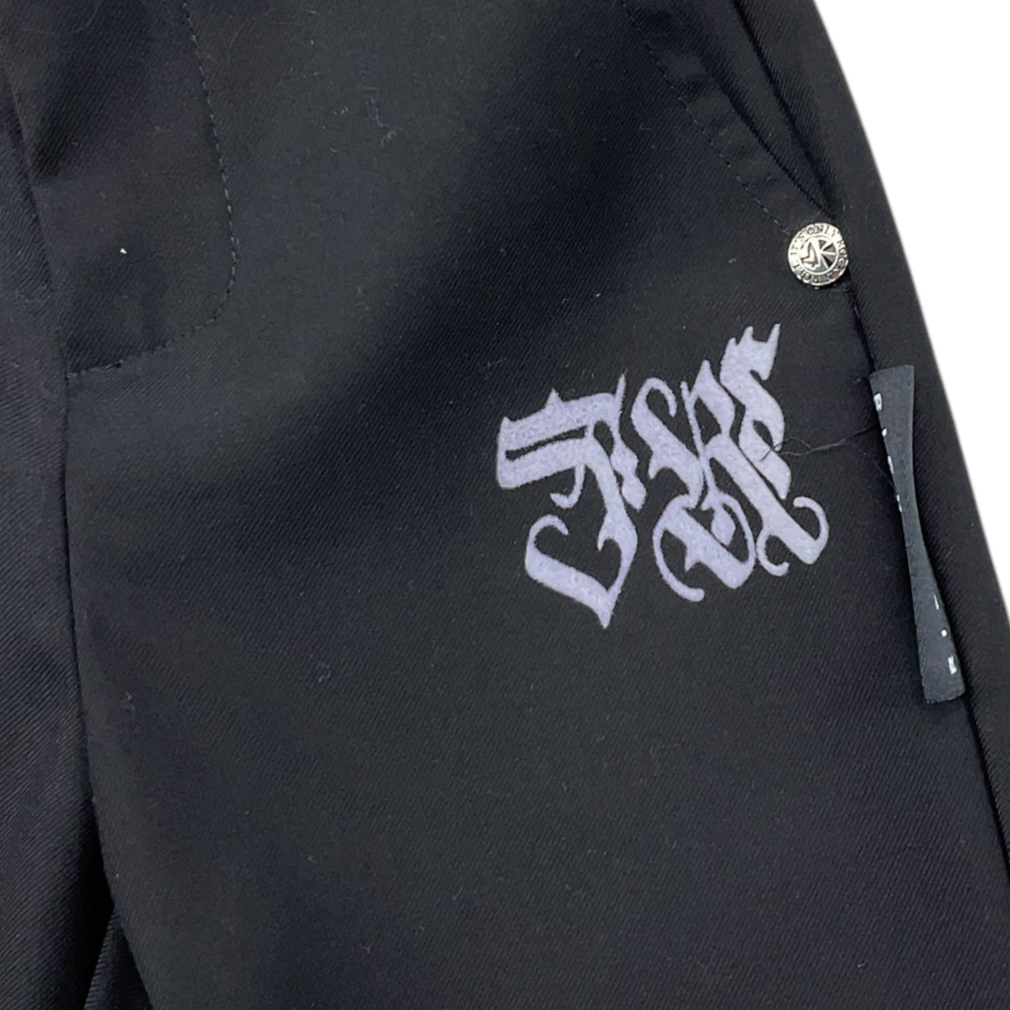 JOHN RICHMOND pantalone tinta unita con stampa Nero per Neonato RIA25108PA NERO JOHN RICHMOND