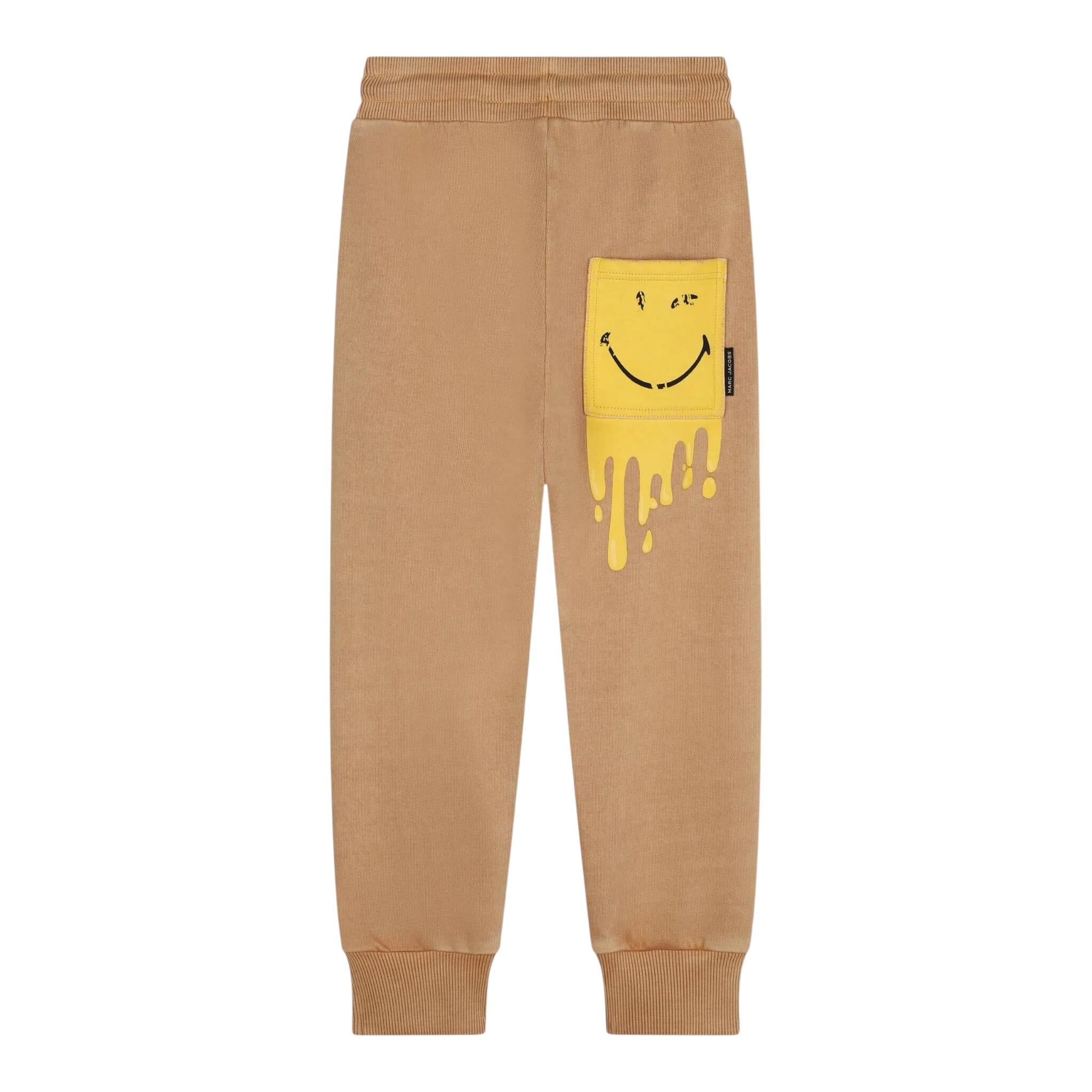 MARC JACOBS pantalone modello tuta tinta unita cn stampa Cammello per Bambino W60248 CAMMELLO MARC JACOBS