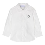 TRUSSARDI camicia tinta unita con logo Bianco per Neonato TIA24068CAN BIANCO TRUSSARDI
