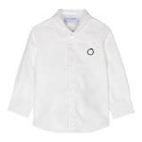 TRUSSARDI camicia tinta unita con logo Bianco per Neonato TIA24068CAN BIANCO TRUSSARDI