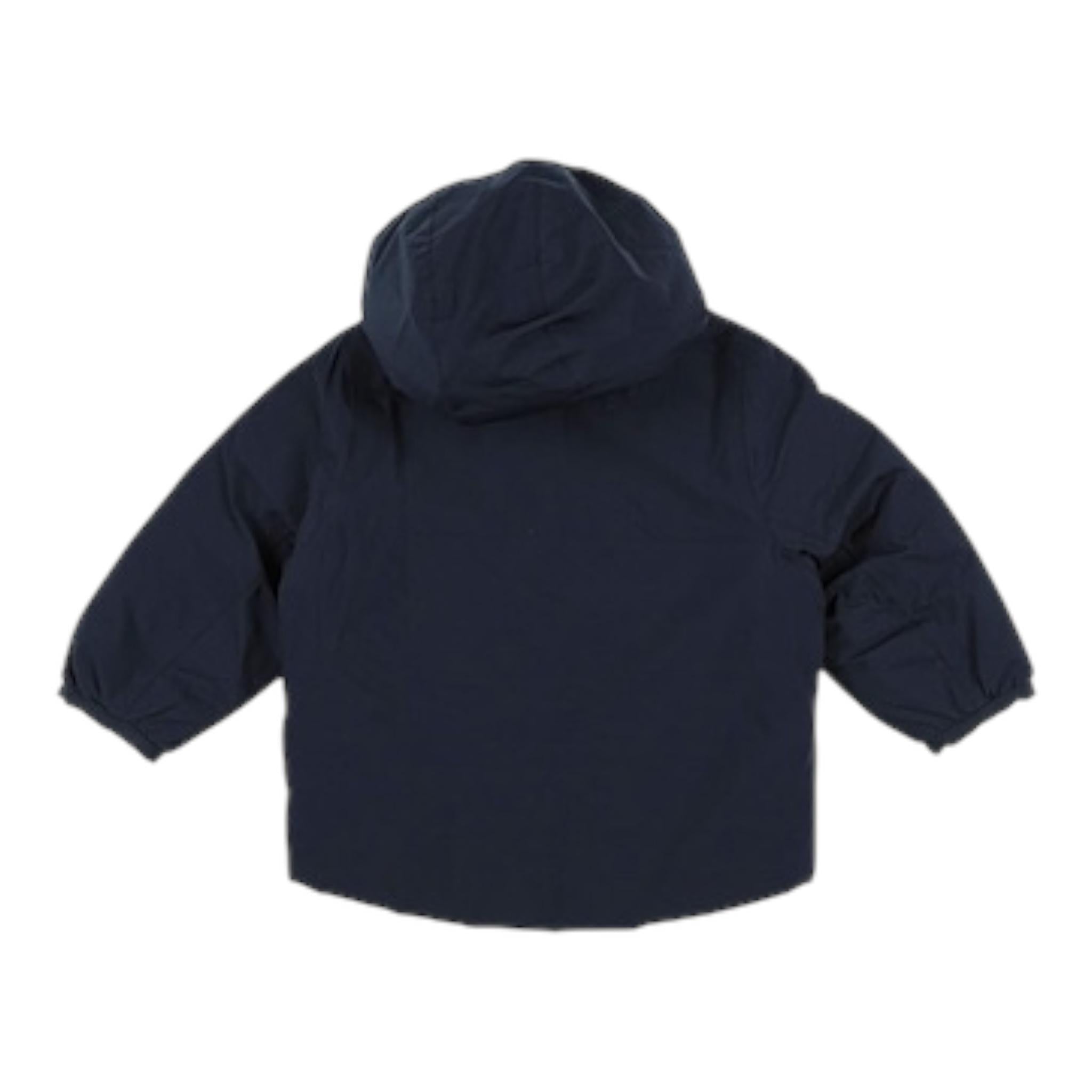 K-WAY giubbino reversibile con zip e cappucciobicolore Blu/beige per Neonato K7132PWM BLU/BEIGE K-WAY