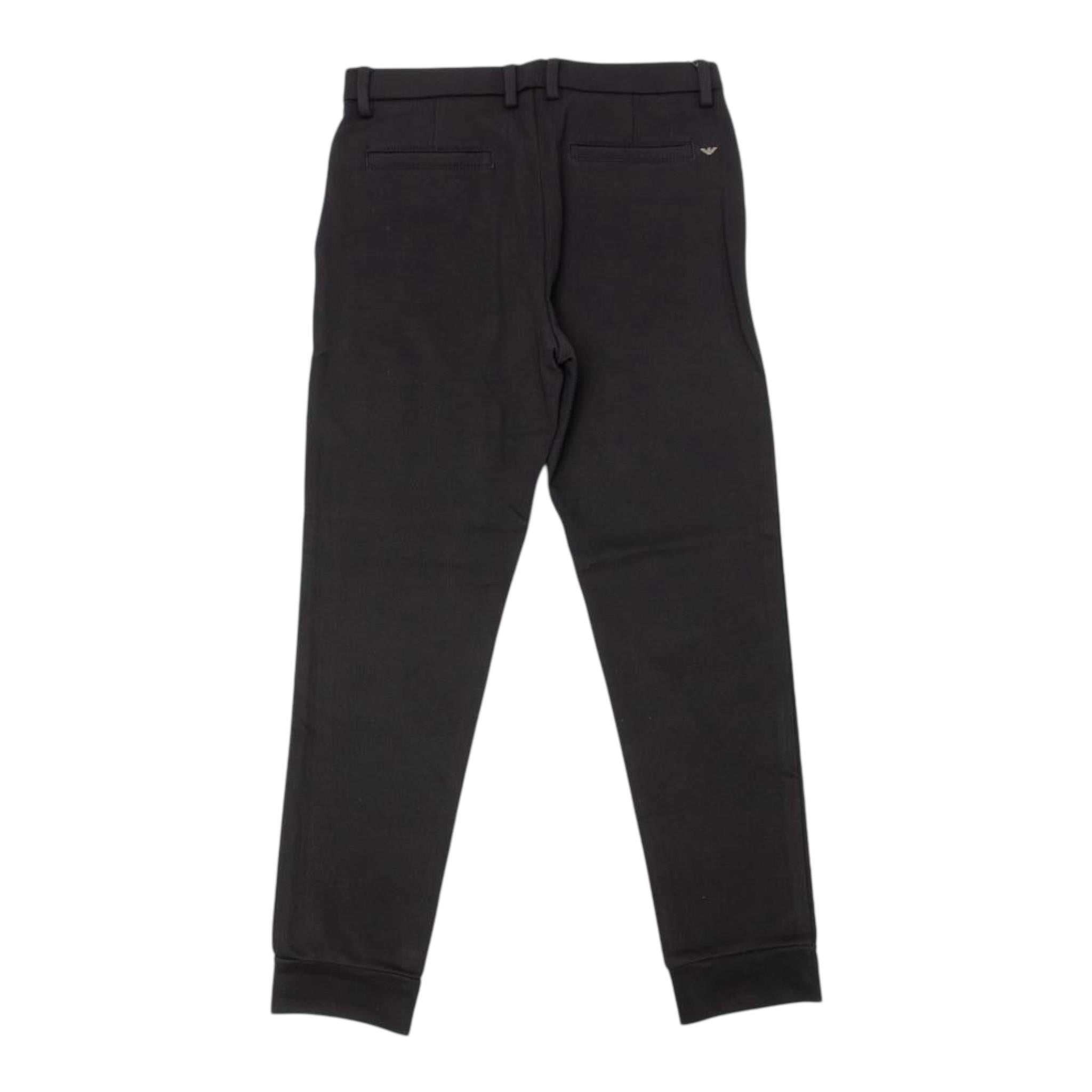 EMPORIO ARMANI pantalone tinta unita con bottoni Nero per Bambino 6G4PJ6 NERO EMPORIO ARMANI