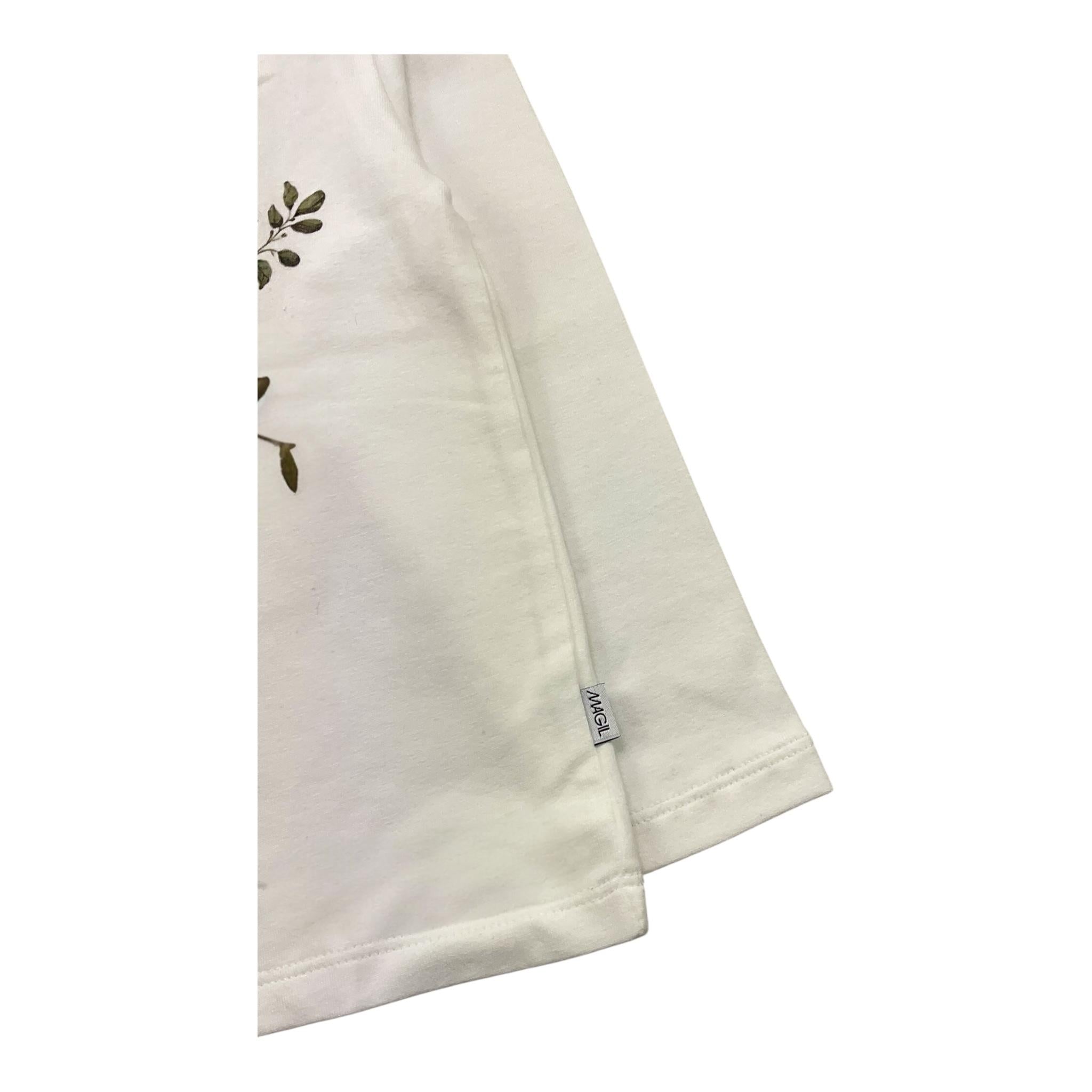 MAGIL shirt girocollo tinta unita cn stampa in contrasto Panna per Bambina GN26090 PANNA MAGIL