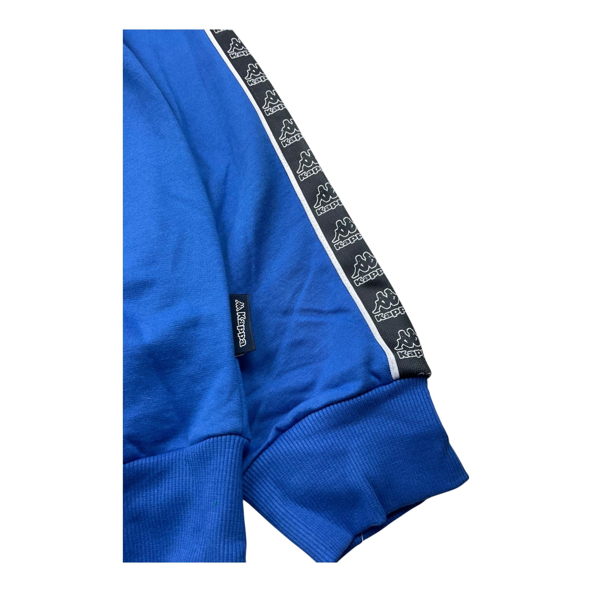 KAPPA felpa tinta unita con zip e cappuccio Cobalto per Bambino 371X4ZW COBALTO KAPPA