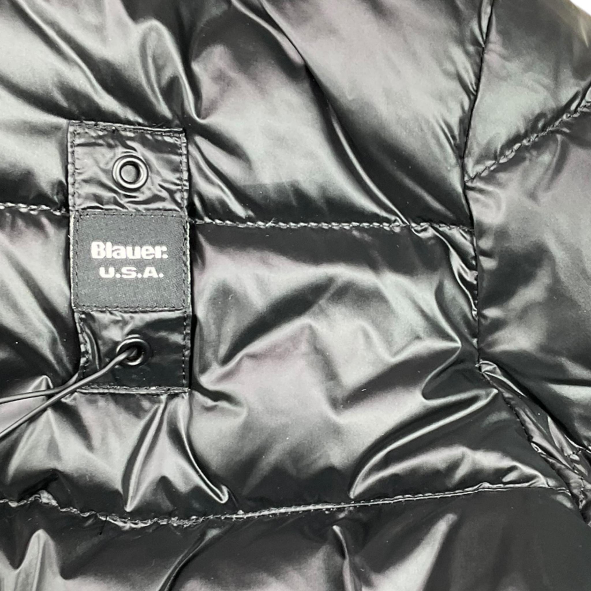 BLAUER giubbino tinta unita con zip e cappuccio Nero per Bambino BR217967 NERO BLAUER