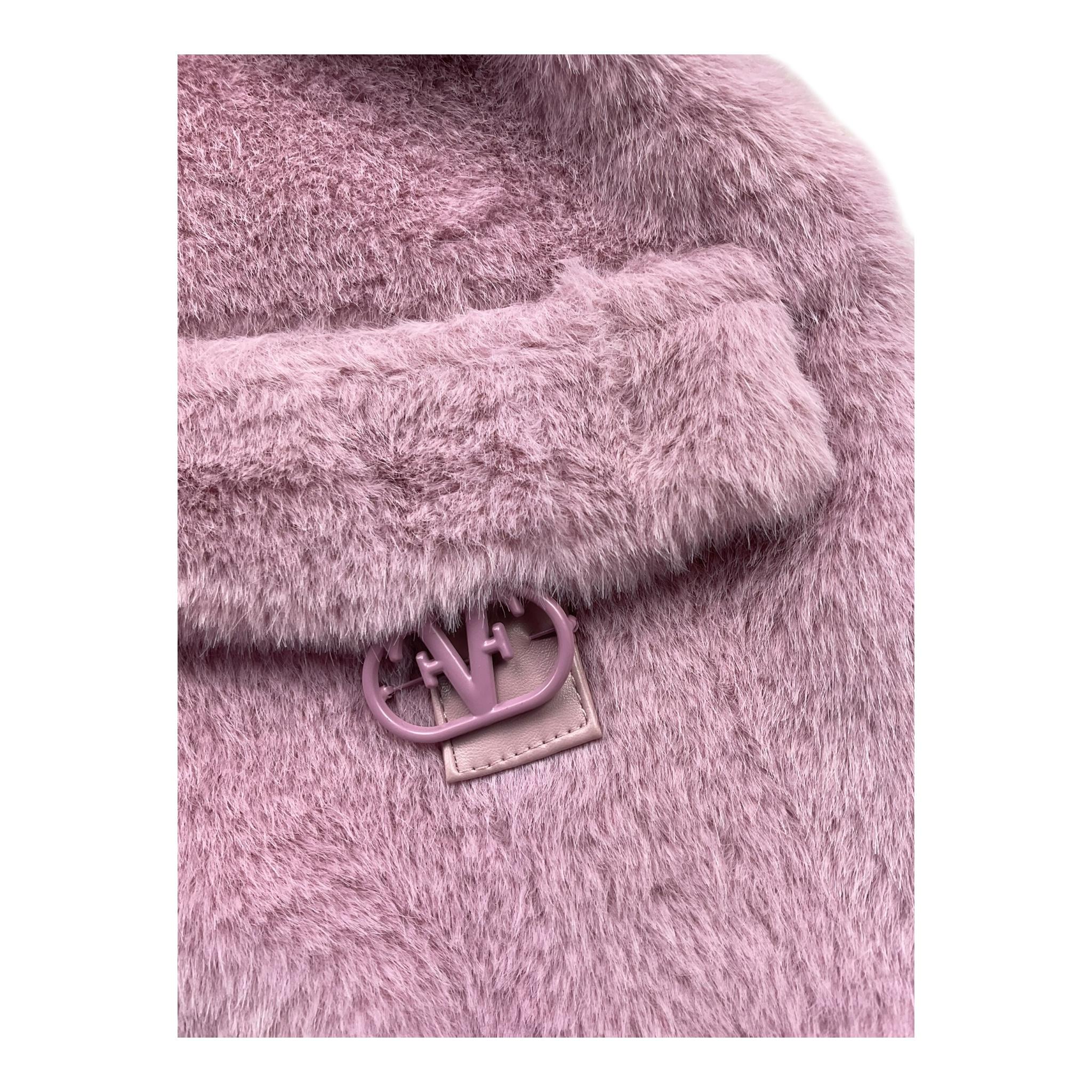 FUN & FUN pelliccia giromanica tinta unita con zip Rosa per Neonata FBWA0076N ROSA FUN & FUN