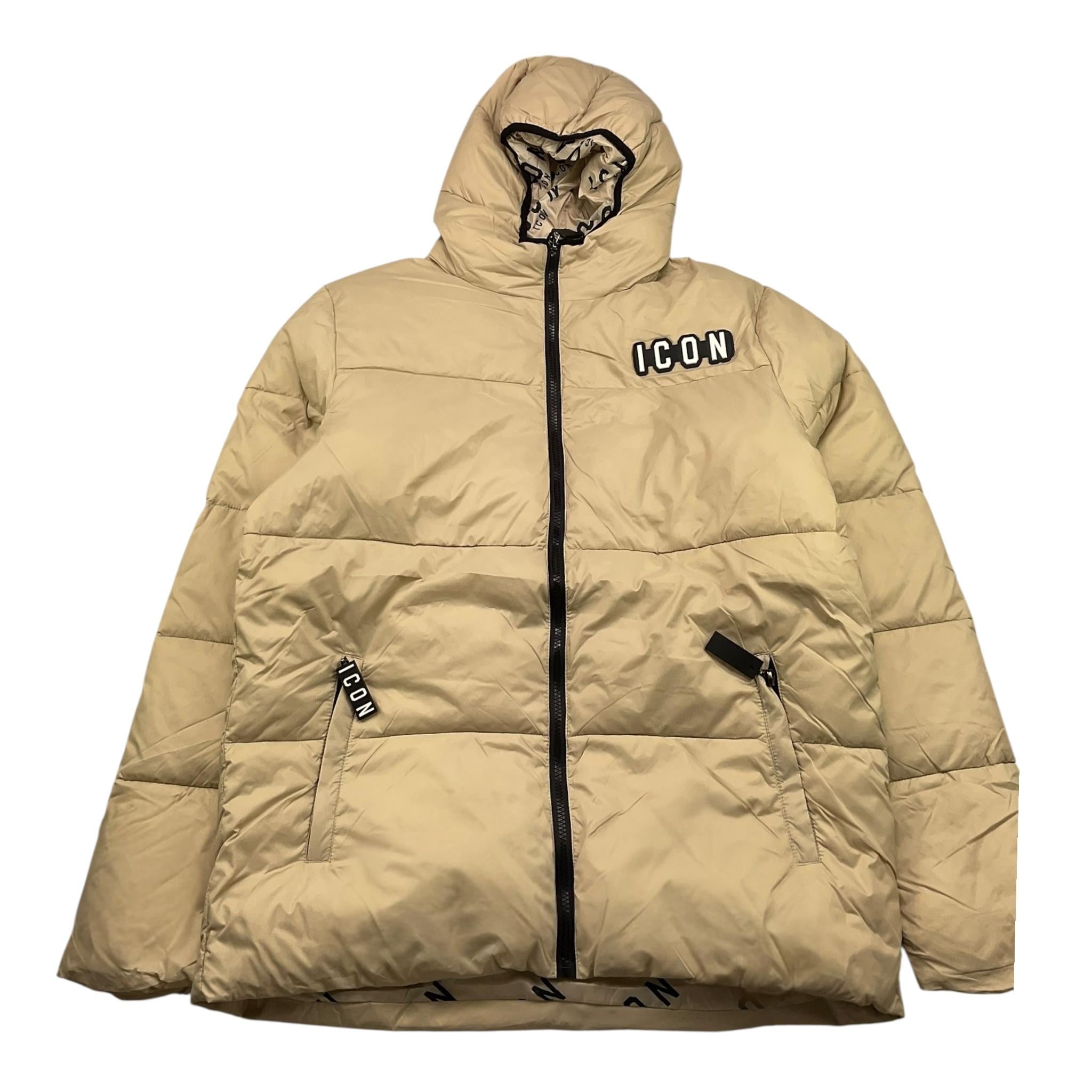 ICON giubbino tinta unita con cappuccio Beige per Bambino IXJK00317 BEIGE ICON
