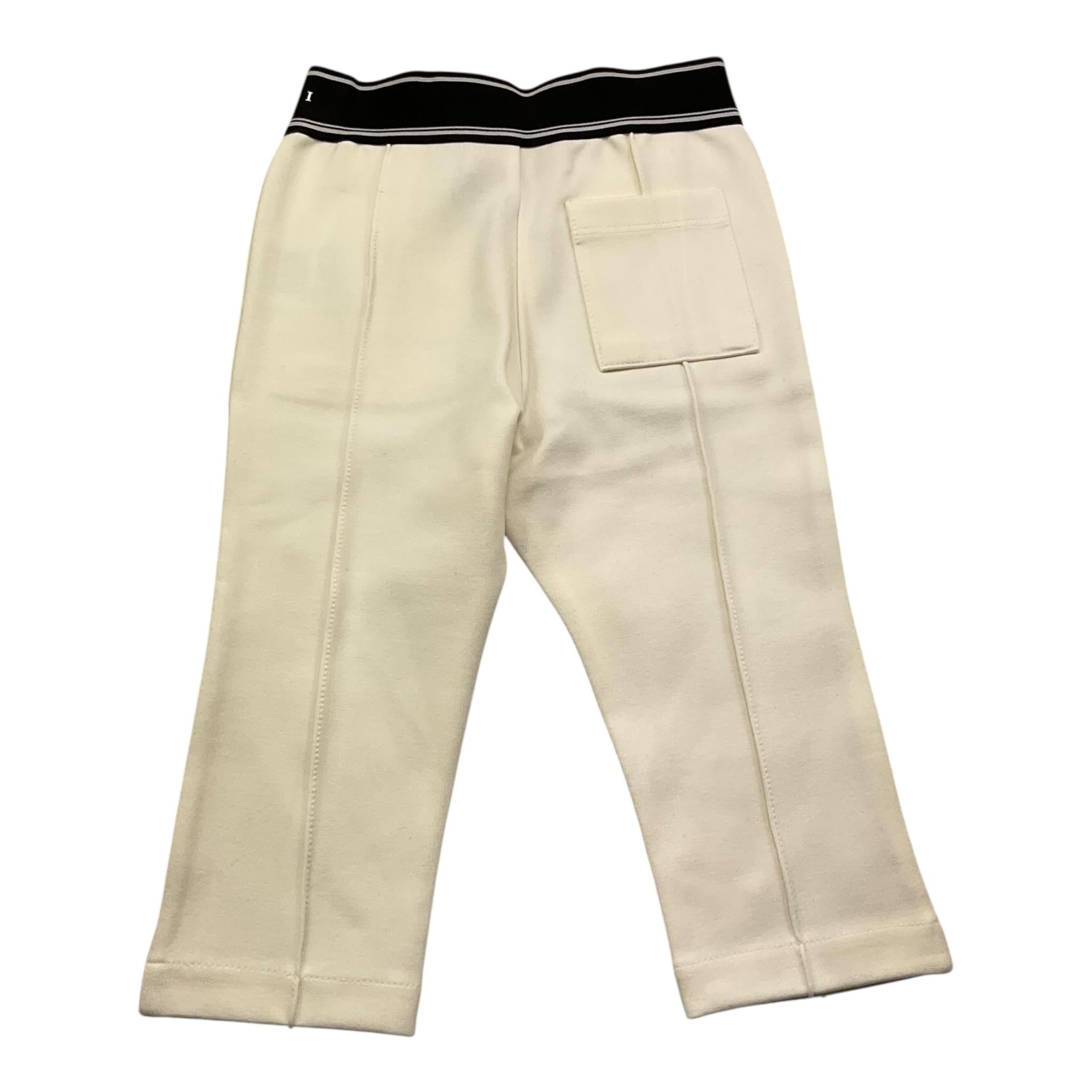 CESARE PACIOTTI pantalone tuta tinta unita con elastico in vita logato Panna per Neonato PFP5350BN PANNA CESARE PACIOTTI