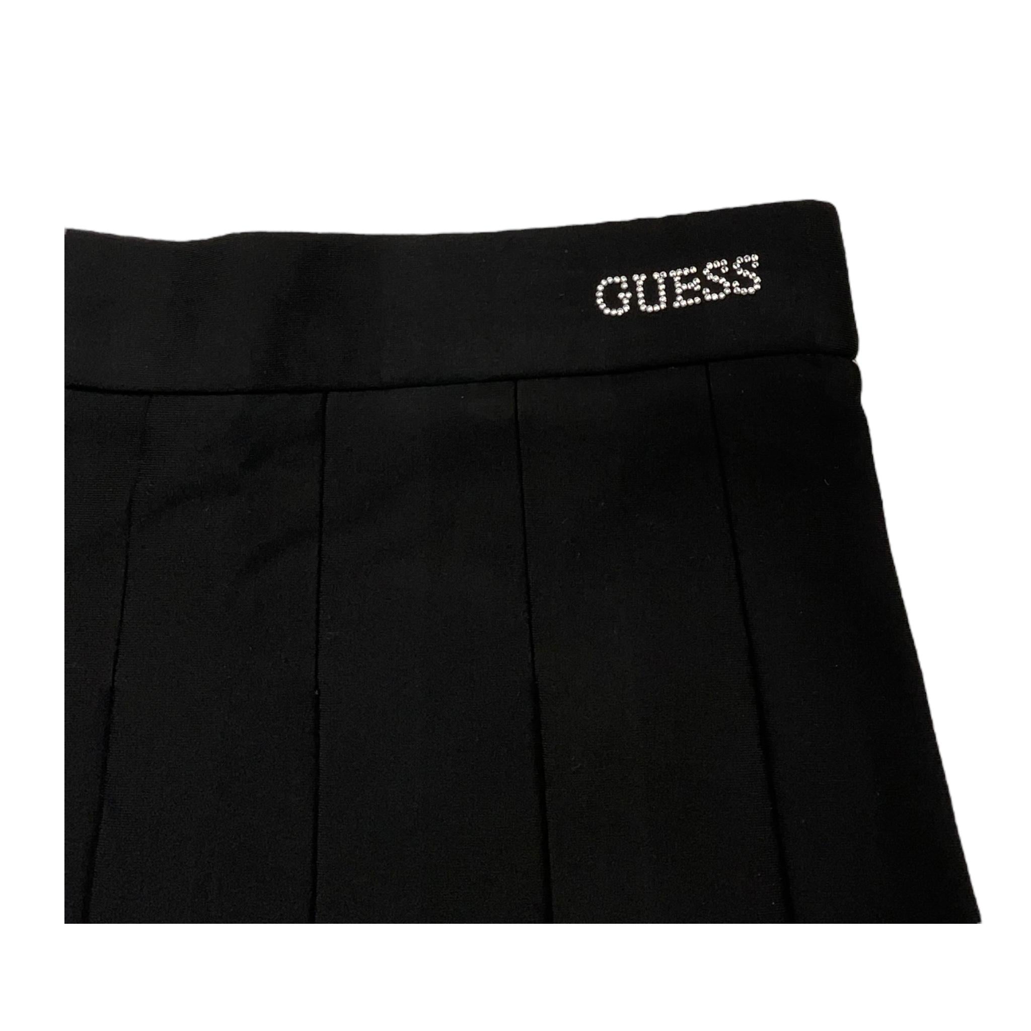 GUESS gonna tinta unita con elastico in vita Nero per Bambina J4YD02KAUH0 NERO GUESS