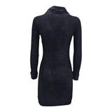 TWINSET abito tinta unita con pelliccia Nero per Bambina 242GJ3200X NERO TWINSET