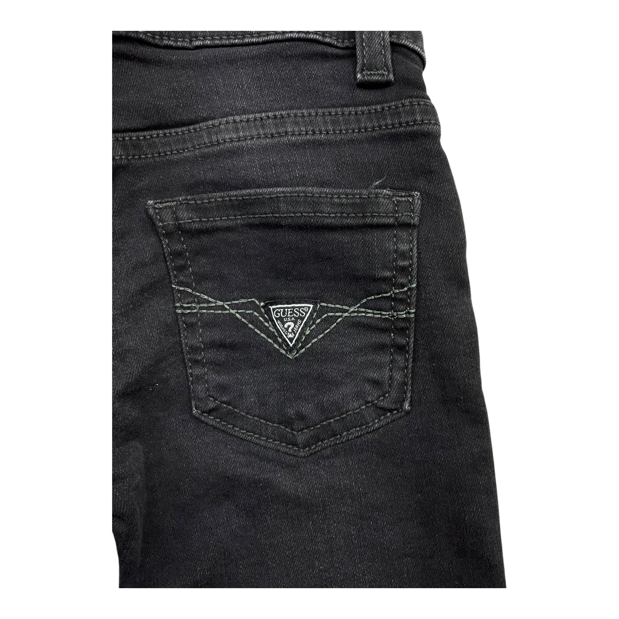 GUESS jeans tinta unita con girovita regolabile Nero per Neonato N4YA07D4KC0 NERO GUESS