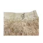 MISS BLUMARINE gonna tinta unita con piume Panna per Bambina IF4129J PANNA MISS BLUMARINE