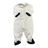 MONNALISA tutina tinta unita con stampa Bianco per Neonato 228506 BIANCO MONNALISA