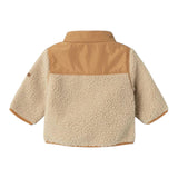 NAME.IT giubbino teddy tinta unita con zip Beige per Neonato 13231013 BEIGE NAME.IT