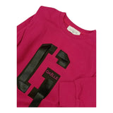 GAELLE abito modello felpa tinta unita con stampa Magenta per Bambina 2741V00408 MAGENTA GAELLE