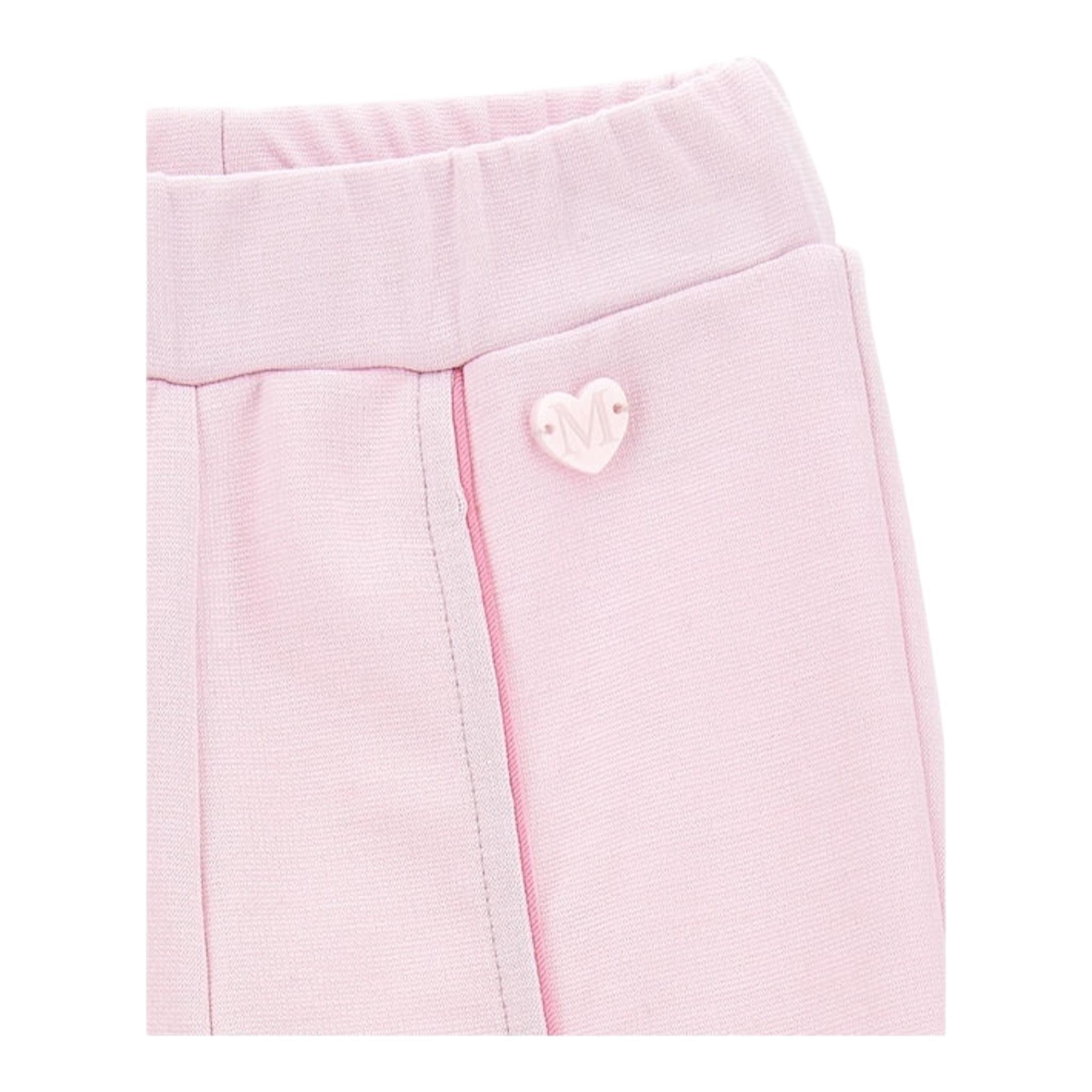 MONNALISA leggins tinta unita con profili in contrasto Rosa per Neonata 37D405 ROSA MONNALISA
