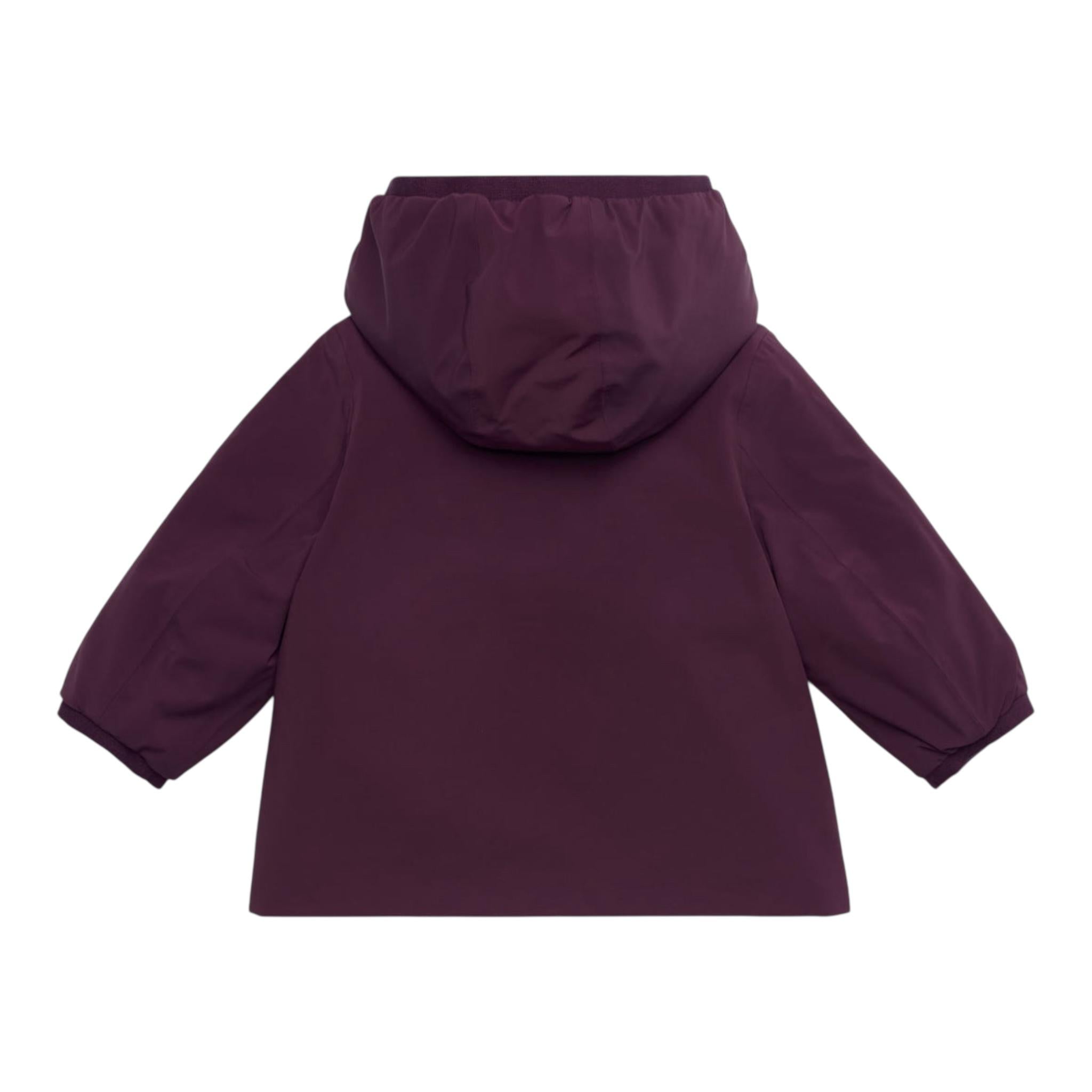K-WAY giubbino reversibile con zip e cappuccio Viola per Neonata K71338WS VIOLA K-WAY