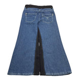 PATRIZIA PEPE jeans tinta unita modello palazzo con profili in contrasto Blu per Bambina 7P0320X BLU PATRIZIA PEPE