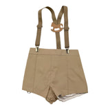 YOEDU salopette tinta unita modello bermuda Beige per Neonato 3984 BEIGE YOEDU