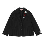 IMPERIAL KIDS giacca tinta unita fantasia a righe con applicazini Nero per Bambina JB88121G68 NERO IMPERIAL KIDS