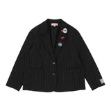 IMPERIAL KIDS giacca tinta unita fantasia a righe con applicazini Nero per Bambina JB88121G68 NERO IMPERIAL KIDS
