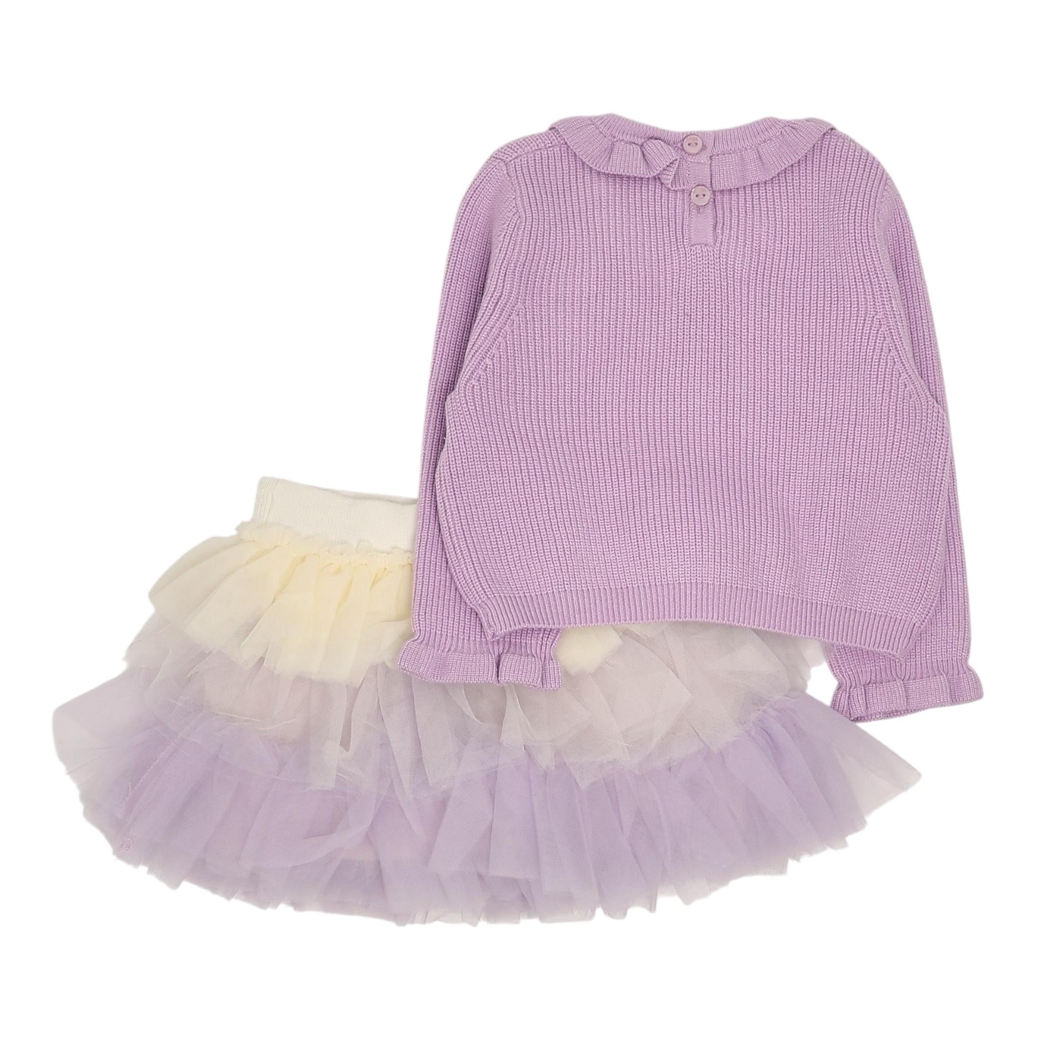 LIU JO completo 2 pezzi maglia-gonna Lilla per Neonata HF4051X LILLA LIU JO