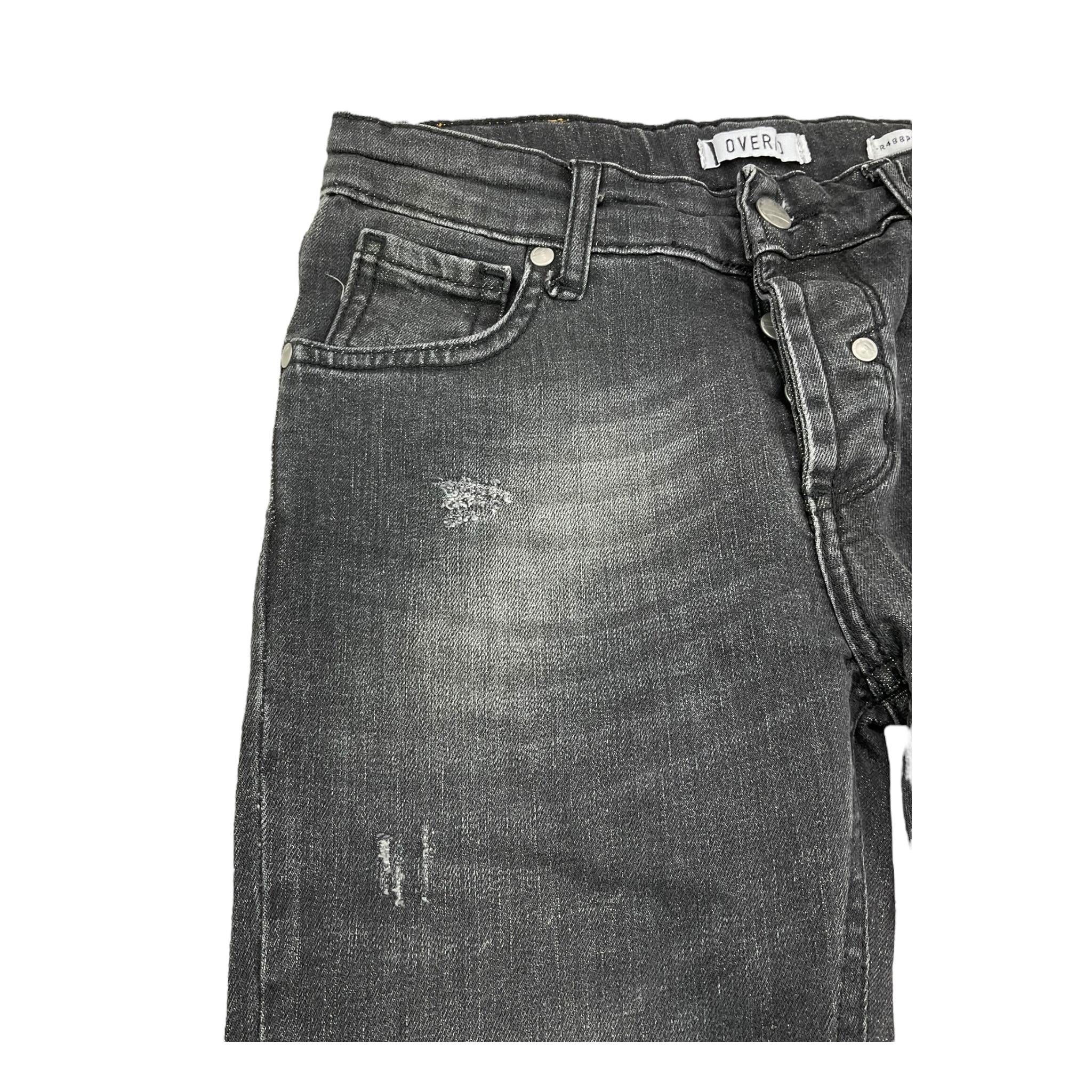 OVER-D jeans tinta unita con girovita regolabile Nero per Bambino JNVR NERO OVER-D
