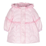 MONNALISA giubbino tinta unita con cappuccio e zip Rosa per Neonata 37D102 ROSA MONNALISA