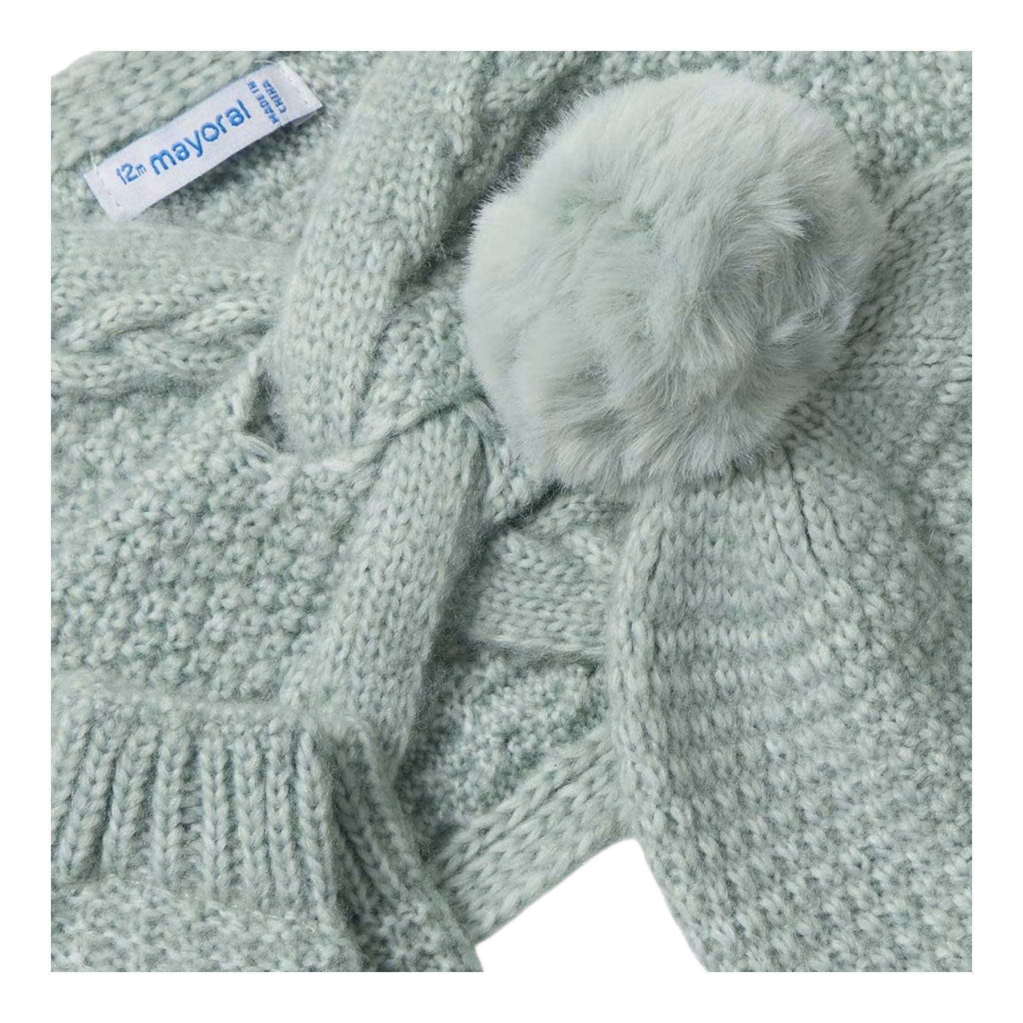MAYORAL set cappello-guanti-scaldacollo Verde acqua per Neonata 10769 VERDE ACQUA MAYORAL