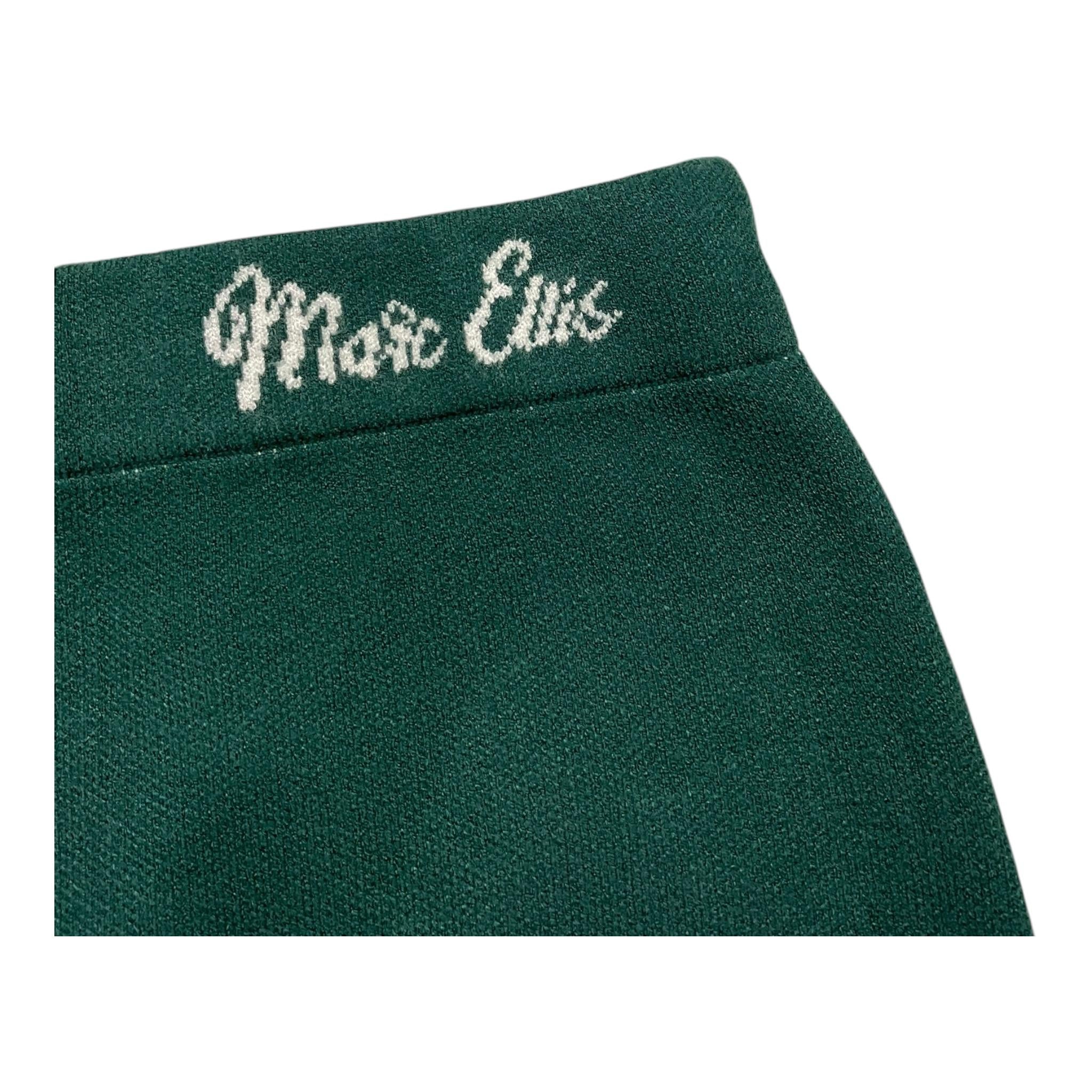 MARC ELLIS gonna in maglia tinta unita con logo Verde per Bambina JMJSK00099 VERDE MARC ELLIS