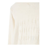 MAISON MARGIELA maglia girocollo tinta unita con ricami Panna per Bambina M60705 PANNA MAISON MARGIELA