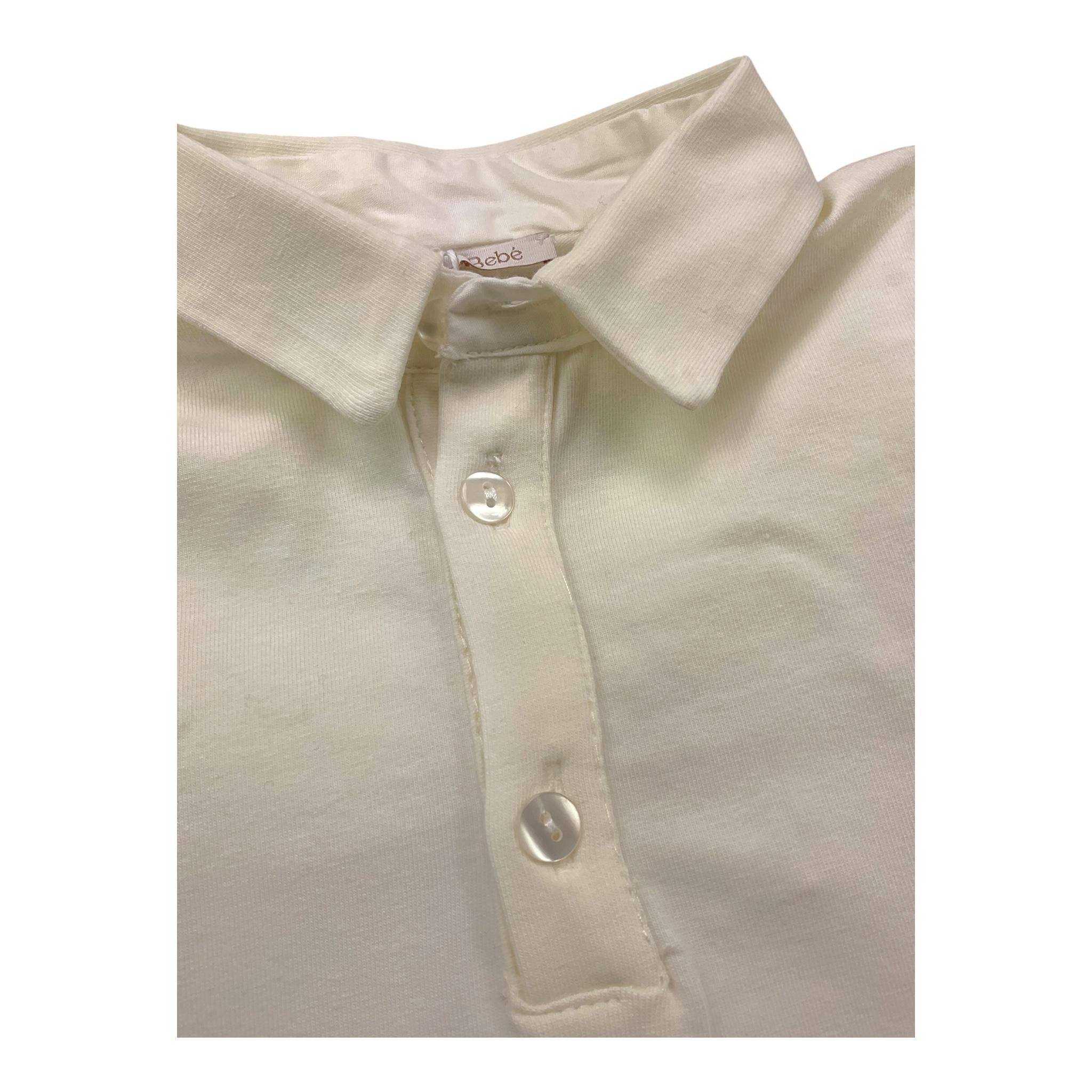 LE BEBE' polo tinta unita Bianco per Neonato LBB5251 BIANCO LE BEBE'