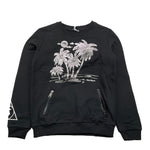 CFBS felpa girocollo tinta unita con stampa Nero per Bambina CFSE2008 NERO CFBS