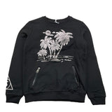 CFBS felpa girocollo tinta unita con stampa Nero per Bambina CFSE2008 NERO CFBS