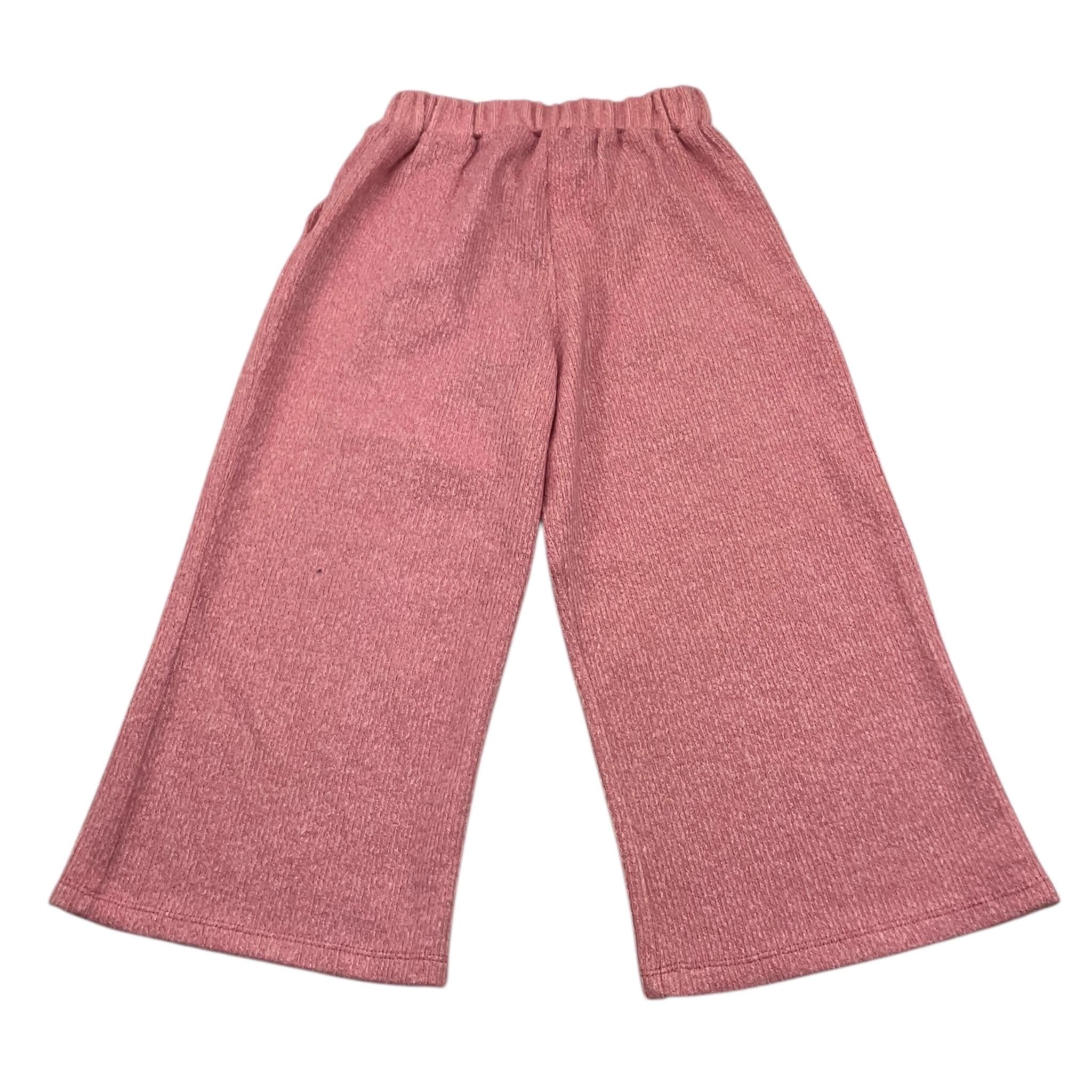 NAICE pantalone tinta unita modello palazzo Rosa per Bambina 231070 ROSA NAICE