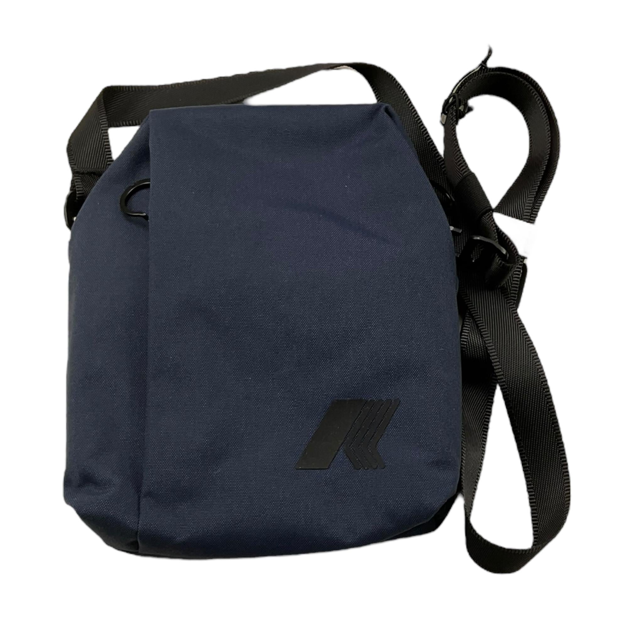 K-WAY borsello tinta unita con tracolla in contrasto Blu per Bambino K4136PW BLU K-WAY