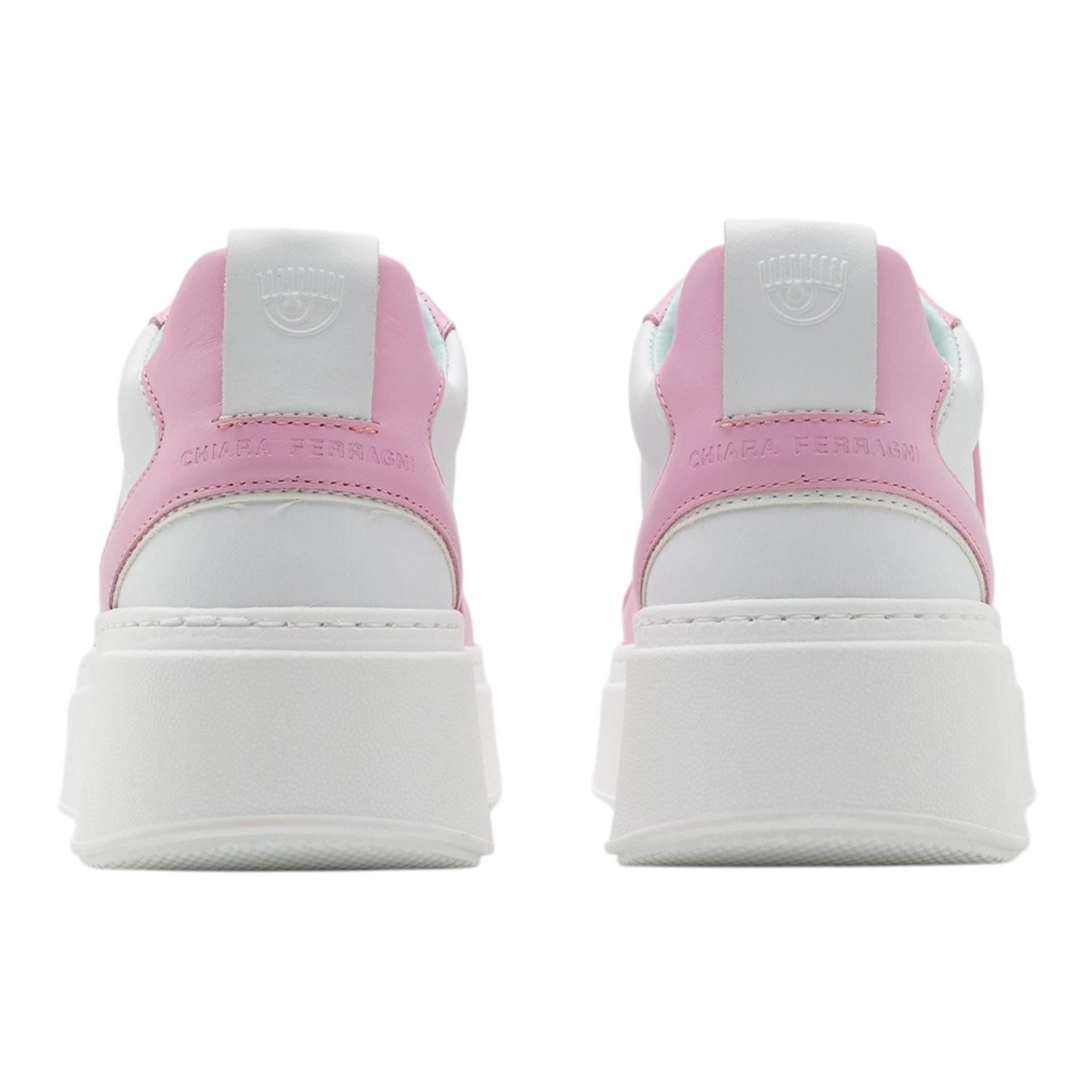 Chiara Ferragni Sneakers Bicolore Con Lacci E Logo Bianco/Rosa Per Bambina CFB250 BIANCO/ROSA CHIARA FERRAGNI