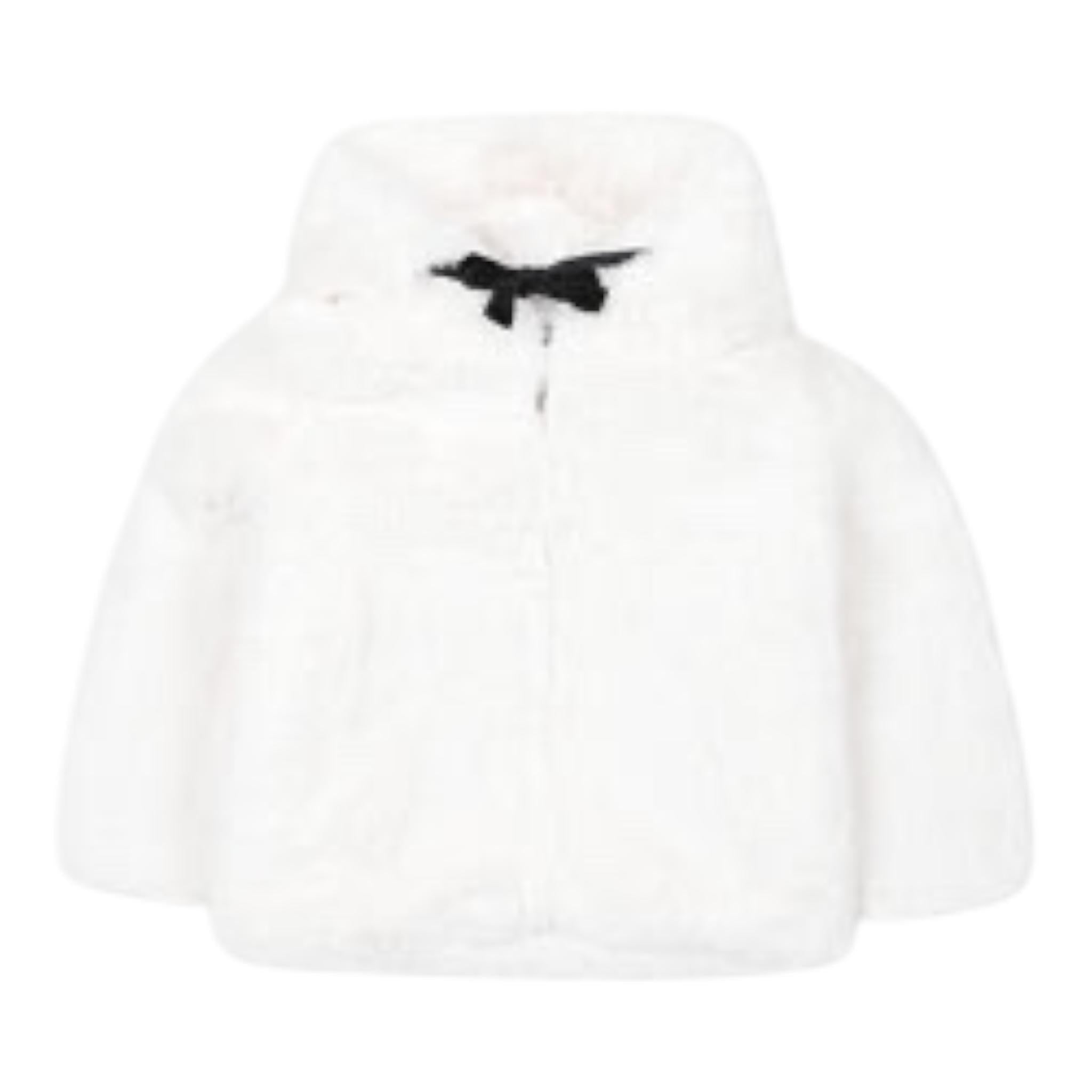 JOHN RICHMOND pelliccia tinta unita con zip e cappuccio Bianco per Neonata RIA24007PL BIANCO JOHN RICHMOND