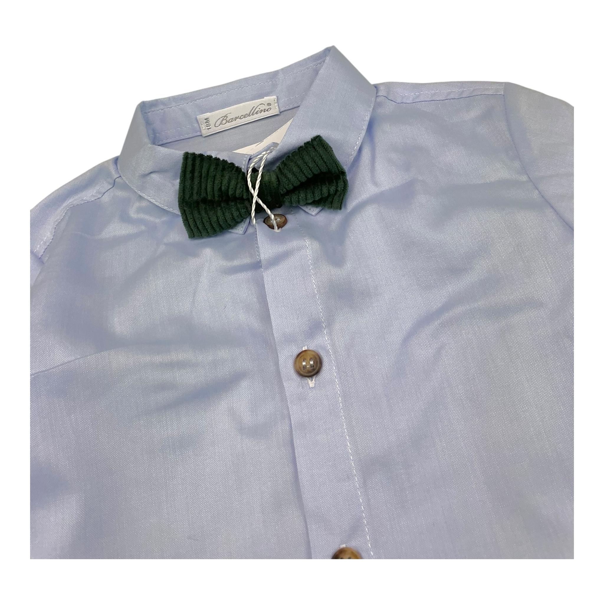 BARCELLINO completo 3pz papillons-camicia-bermuda Azzurro per Neonato 105204 AZZURRO BARCELLINO